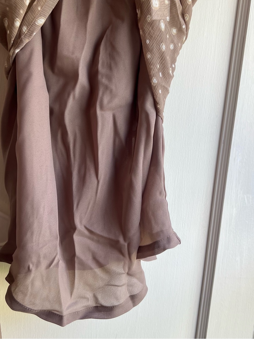 Vintage Jaclyn Smith Taupe Polka Dot Two-Piece Set - Picture 6 of 10